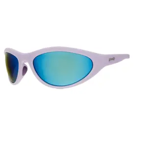 goodr In My Periwinkle Prime Medium Size (Bug G) Solid Light Purple Frame with Teal Lens, UV400, No Slip No Bounce No Tangle